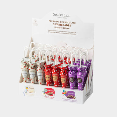 Mix dáždnikov 3 druhy čokolád (32 ks)
