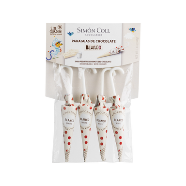 Dáždniky z bielej čokolády