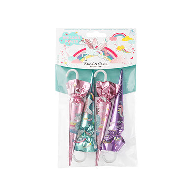 Čokoládový dáždnik Unicorn (4 ks)