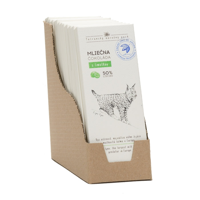 Rys Mliečna čokoláda 50% s limetkou