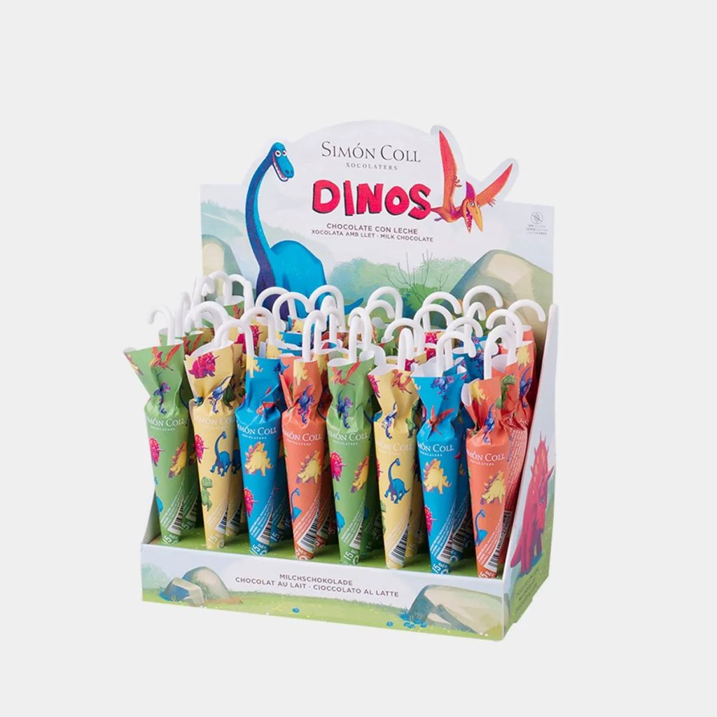 Čokoládový dáždnik Dino (32 ks)