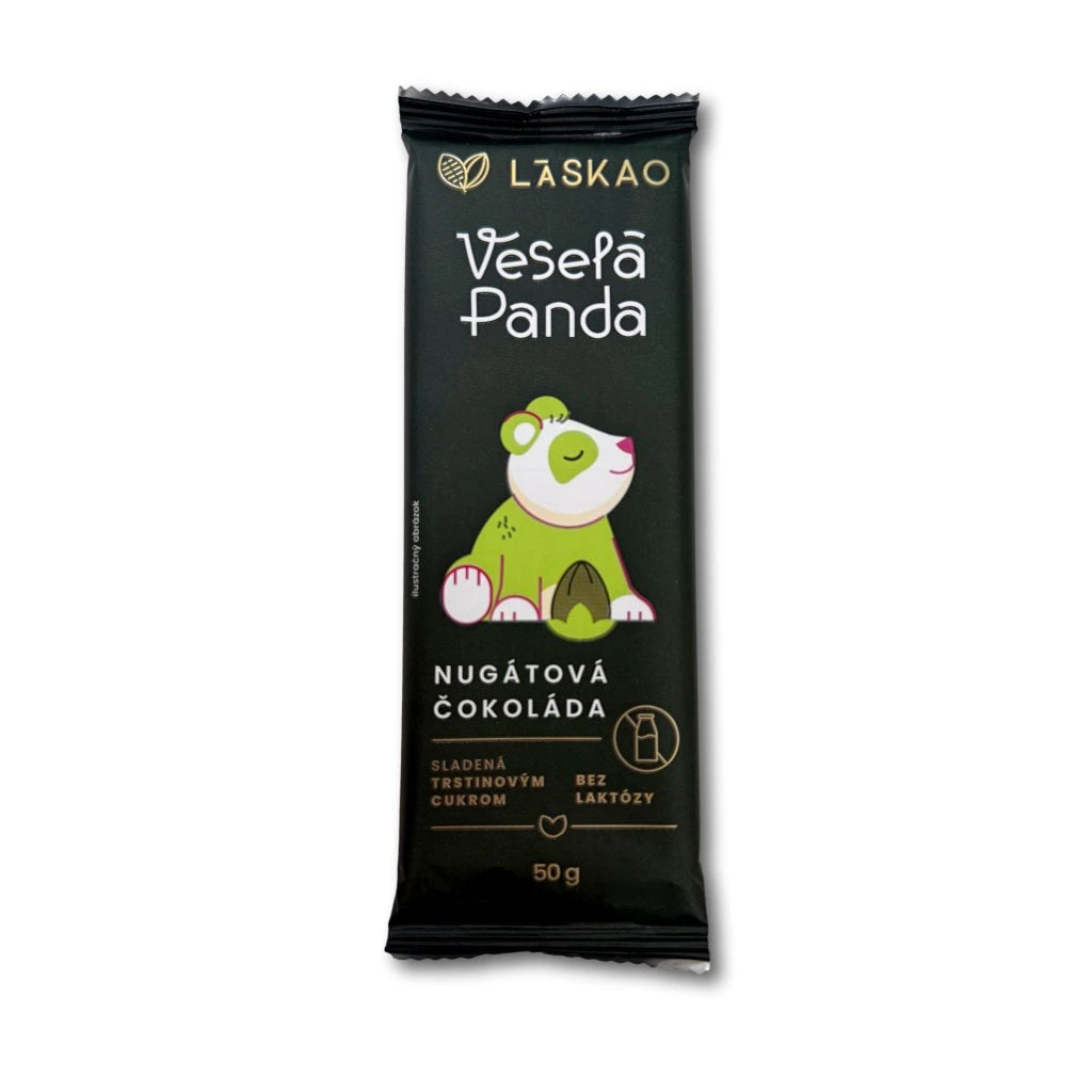 Veselá panda Nugátová čokoláda