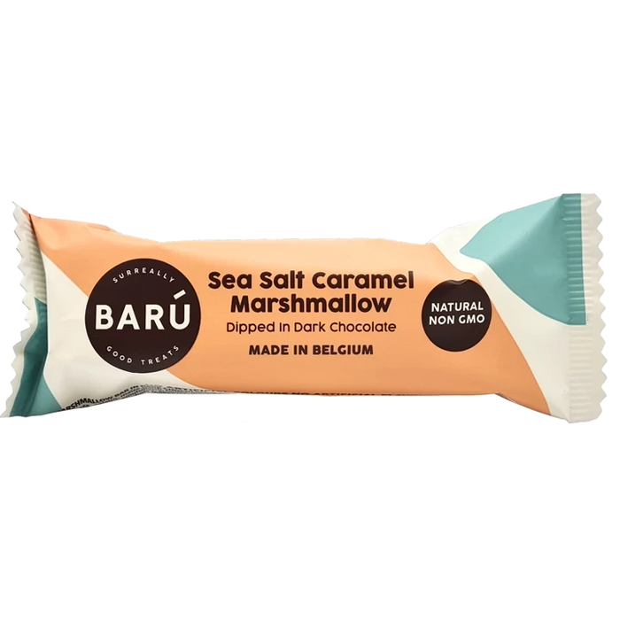 Marshmallow tyčinka v horkej čokoláde so slaným karamelom