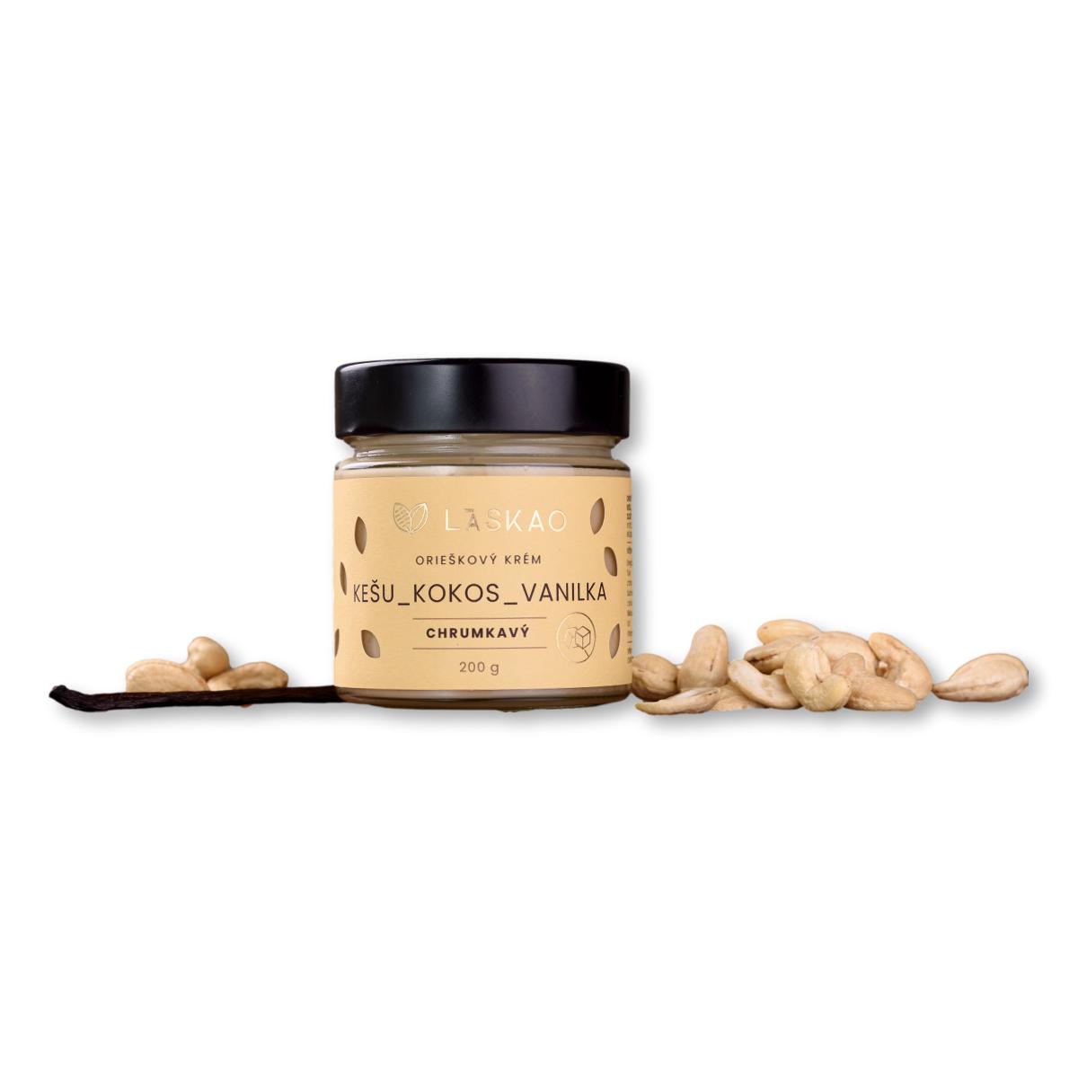 Kešu kokos a vanilka krém