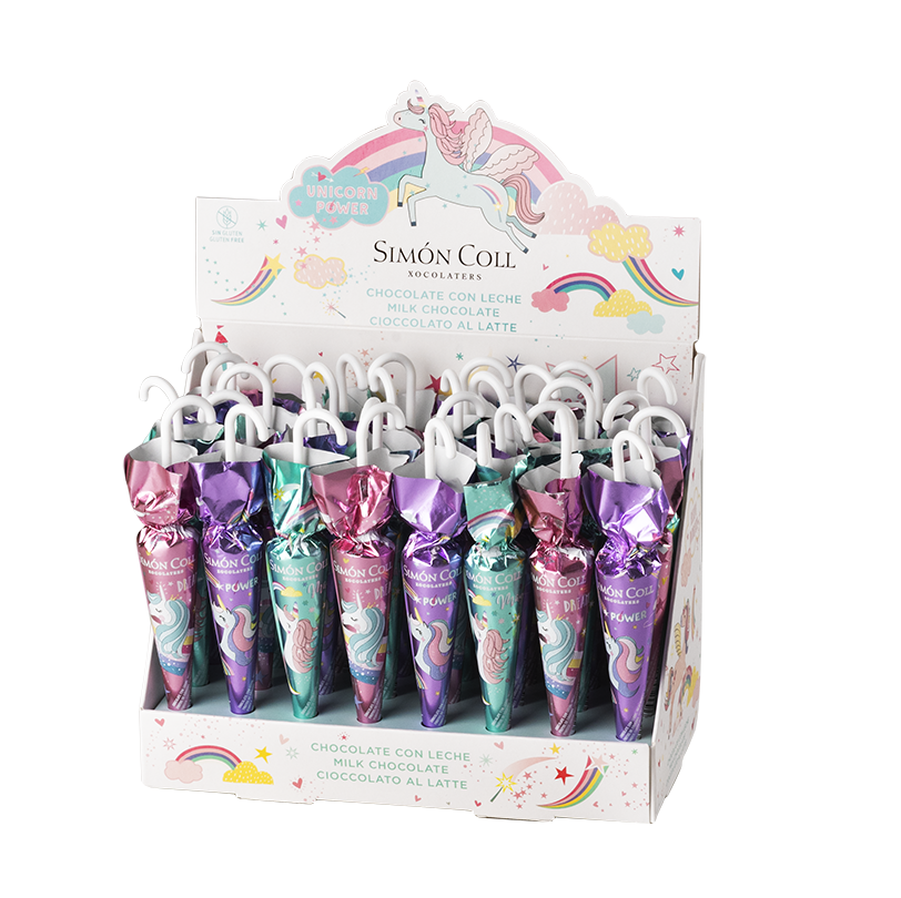 Čokoládový dáždnik Unicorn (32 ks)