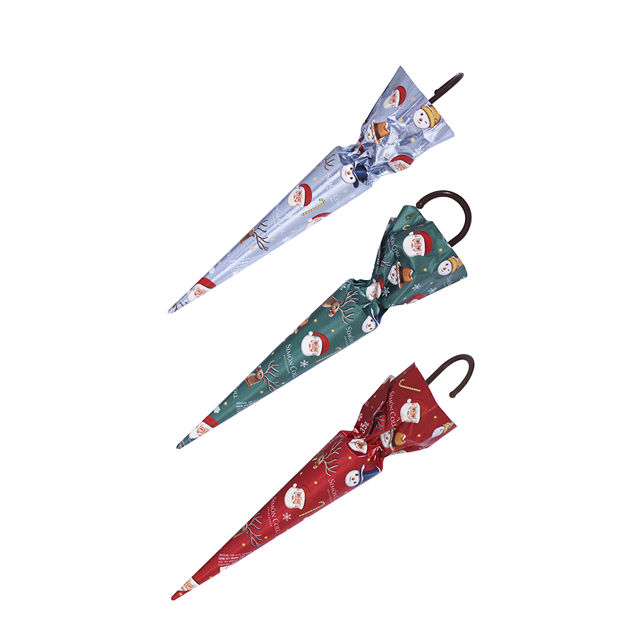 Vianočný dáždnik z mliečnej čokolády