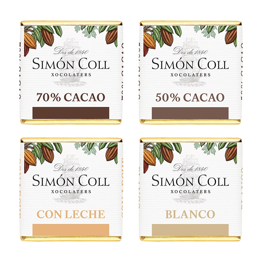 Mix rôznych druhov mini čokoládiek v darčekovom balení (100 ks)