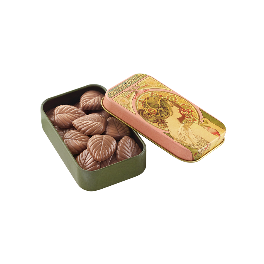 Čokoládové lístky z mliečnej čokolády