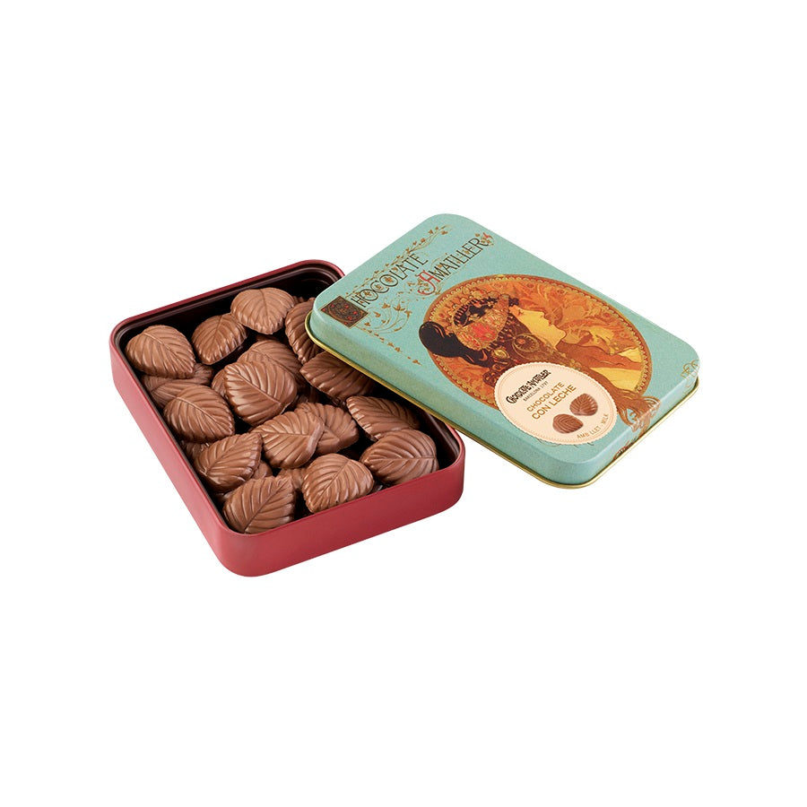 Čokoládové lístky z mliečnej čokolády